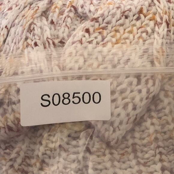 Loft Womens Sweater White Multicolored Knitted Double V Neck Sleeveless XS - Picture 12 of 12